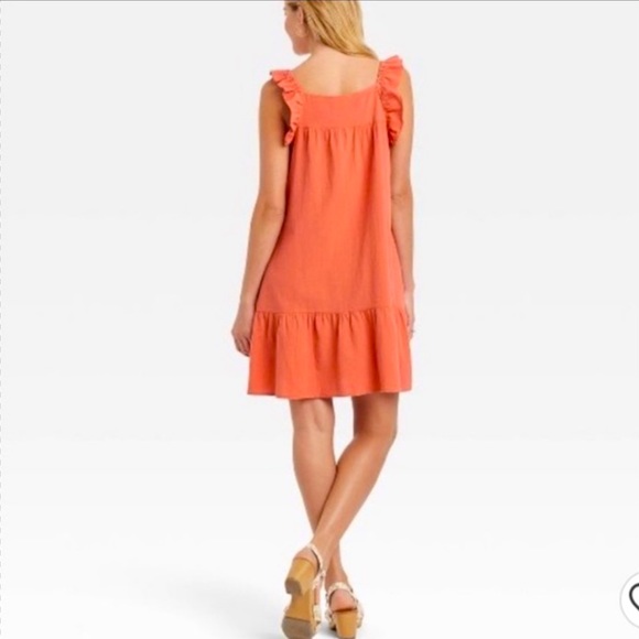 Universal Thread Target Sundress in Coral Sz XS - Picture 3 of 8